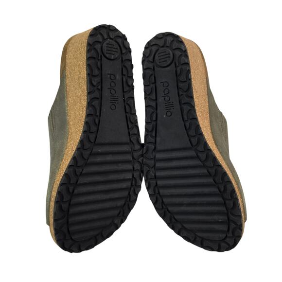 Birkenstock Namica by Papillio Sandal Size US 7 EU 38 Stone Gold Shimmer Wedge - Picture 4 of 7